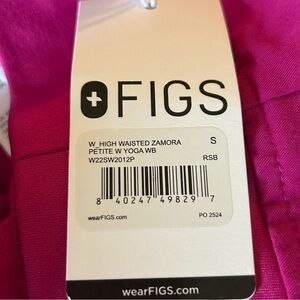 FIGS High Waisted Zamora Jogger Scrub Pants, Ladies Size Small Petite, NWT